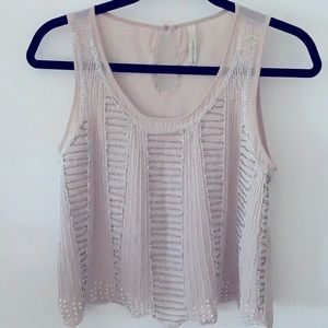 Paper Crane Beaded Dress Top